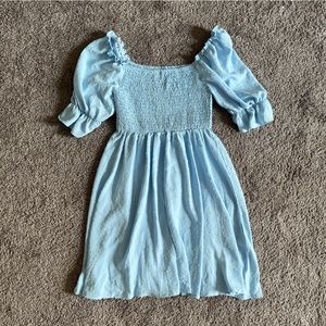Puff sleeve baby doll dress